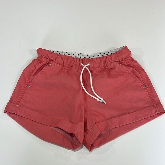 Lululemon Play‎ All Day Short Twin Stripe Sizzle Love Red - Women’s 4 - Picture 2 of 7